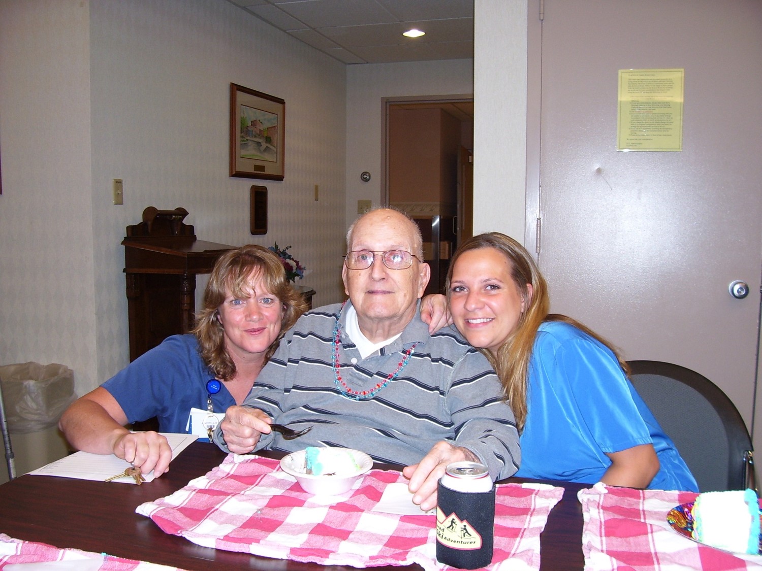 Dad with his favorite nurses